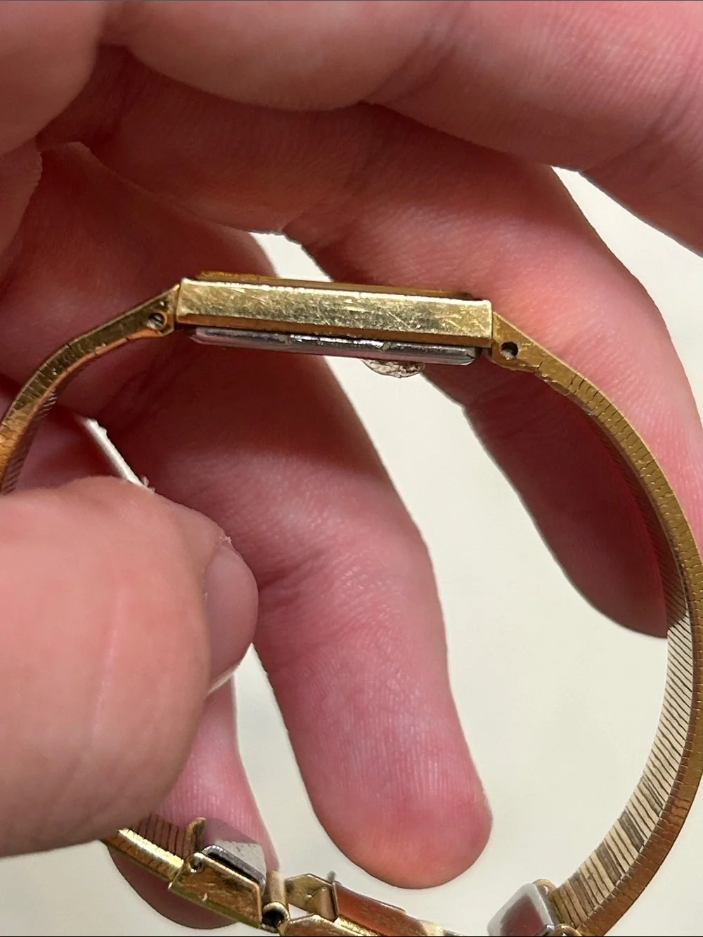 Seiko Gold Rectangular Bracelet Watch